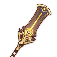 Bâton des sables écarlates, épée 5 étoiles pour le build de Flins dans Genshin Impact
