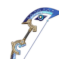 Arc pluvial du serpent arc-en-ciel, épée 4 étoiles pour le build de Jahoda dans Genshin Impact