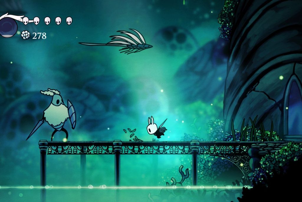 Illustration officielle du jeu Hollow Knight