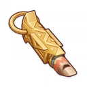 Sifflet en or de guerrier couronné par les sauriens, matériau pour monter Ineffa dans Genshin Impact