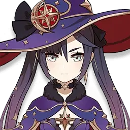 Portrait de Mona, Grande Astromancienne de Mondstadt, dans Genshin Impact