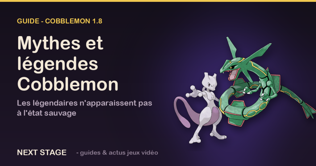 Mythes et légendes Cobblemon : comment obtenir les légendaires