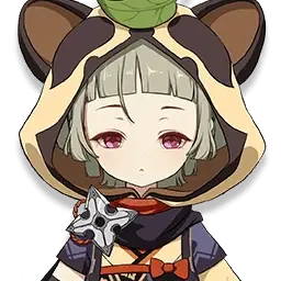 Portrait de Sayu, ninja Anémo du Shuumatsuban, dans Genshin Impact
