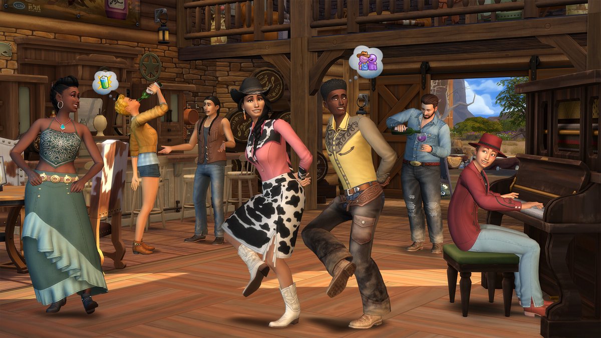 Sims 4 Vie au ranch : soirée dansante et musique country